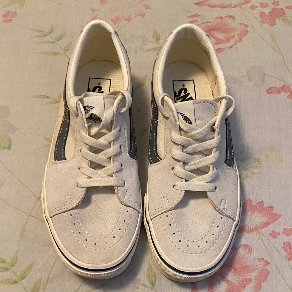 Vans White and Gray Women's Sneakers